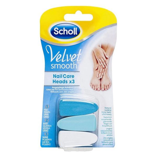 VELVET SMOOTH NAIL CARE HEADSX3
