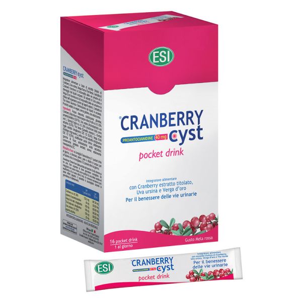 CRANBERRY CYST POCKET DRINK 16 BUSTINE