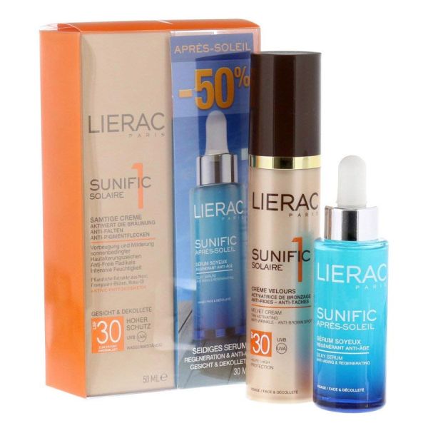 LIERAC SUNIFIC CREMA VISO SPF30 + SIERO DOPOSOLE