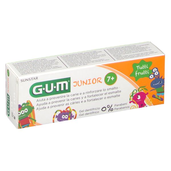 GUM JUNIOR DENTIFRICIO BAMBINI 7/12 FLUORO 1000 PPM 50 ML