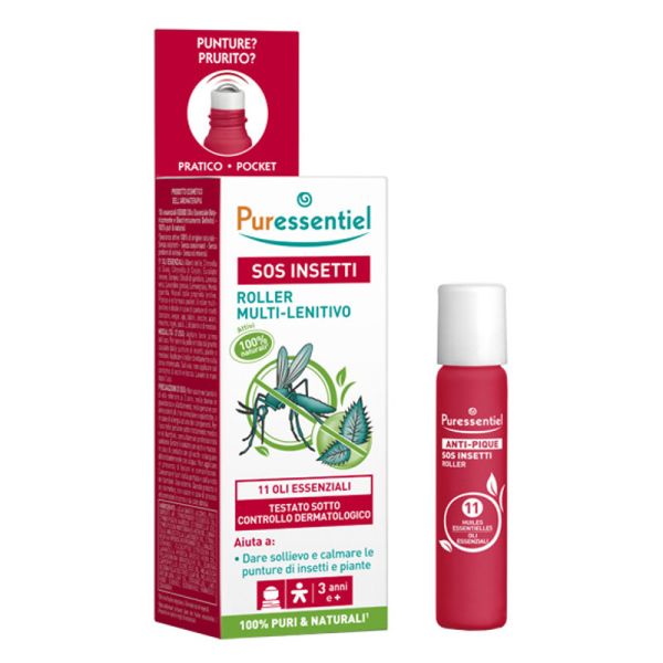 PURESSENTIEL SOS INSETTI ROLLER 11 OLI ESSENZIALI 5 ML