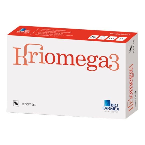 KRIOMEGA 3 30 CAPSULE SOFT GEL
