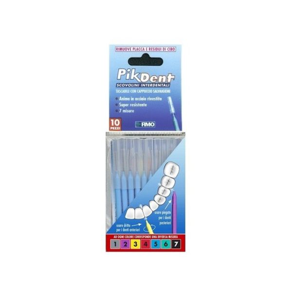 PIKDENT SCOVOLINI INTERDENTALI N. 5 AZZURRO 10 PZ