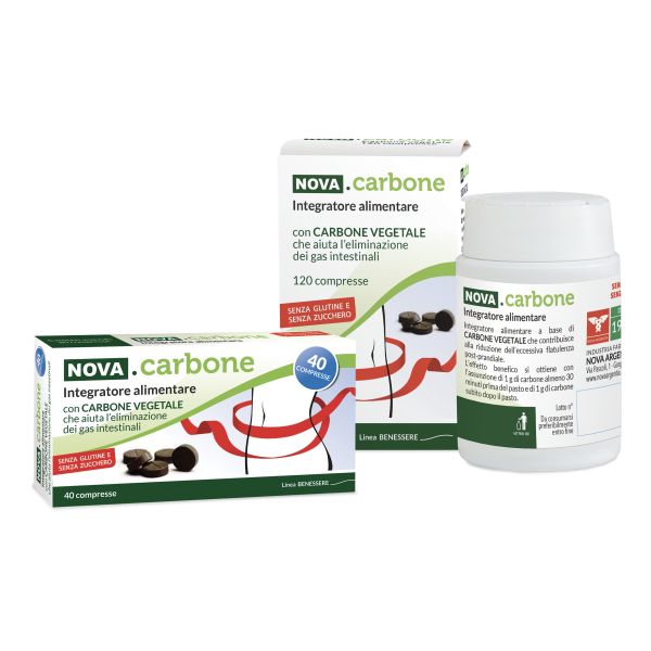 NOVA CARBONE VEGETALE  120 COMPRESSE