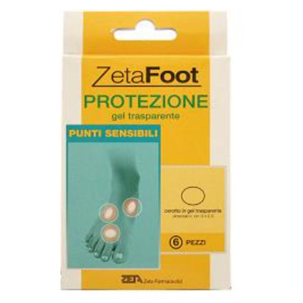 ZETA FOOT GEL TRASPARENTE PUNTI SENSIBILI 6 PEZZI