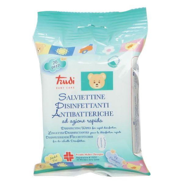 TRUDI BABY CARE SALVIETTINE DISINFETTANTI 20 PEZZI