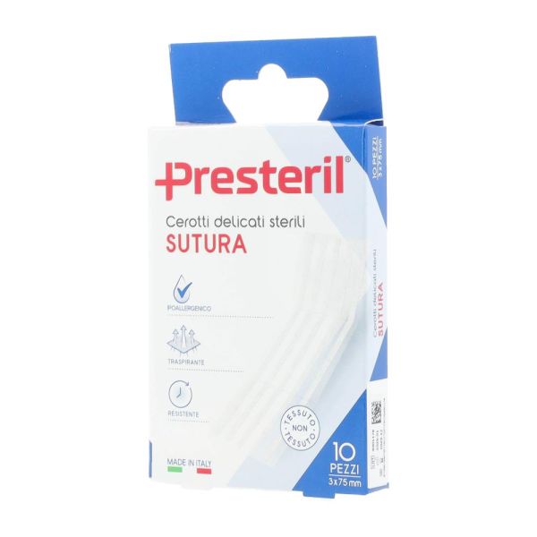 CEROTTO SUTURA MEDIPRESTERIL DELICATO TNT 3X75MM