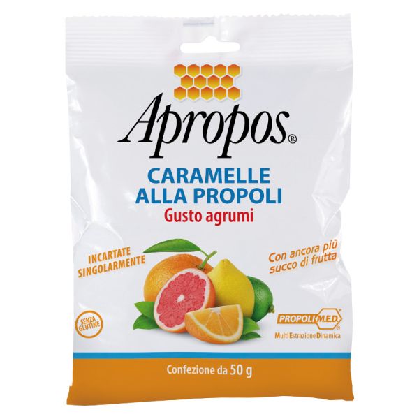 APROPOS CARAMELLE ALLA PROPOLI GUSTO AGRUMI 50 G