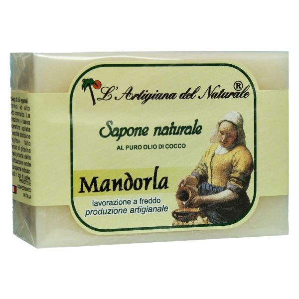 L'ARTIGIANA DEL NATURALE SAPONE NATURALE ARTIGIANALE MANDORLA 100 G