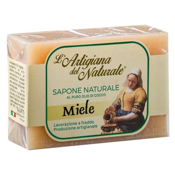 L'ARTIGIANA DEL NATURALE SAPONE NATURALE ARTIGIANALE MIELE 100 G