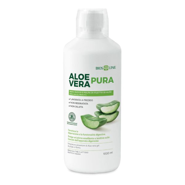BIOSLINE ALOE VERA SUCCO POLPA 1 LITRO