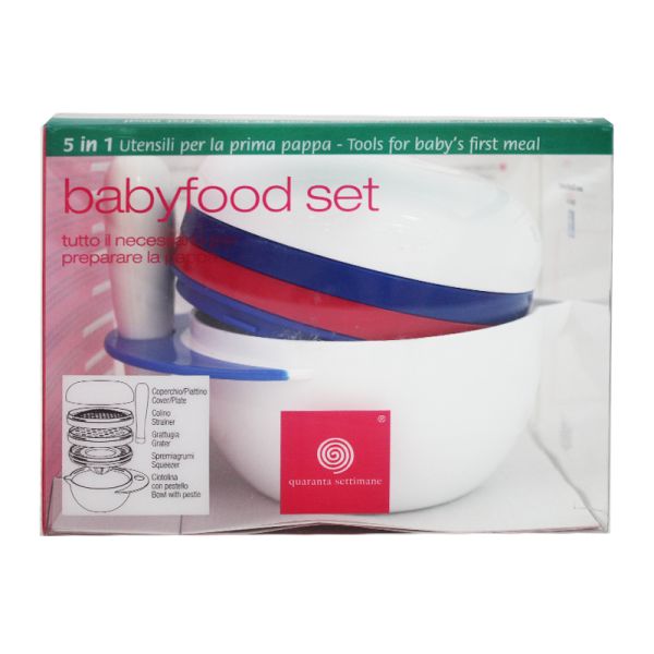 BABYFOOD SET PAPPA 5 IN 1 BLU