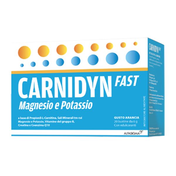 CARNIDYN FAST MAGNESIO/POTASSIO 20 BUSTINE