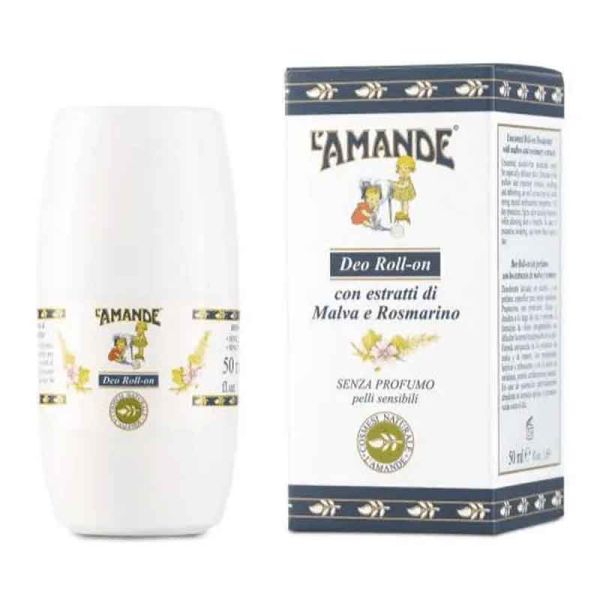 L'AMANDE MARSEILLE DEODORANTE ROLL-ON MALVA/ROSMARINO BIO 50 ML