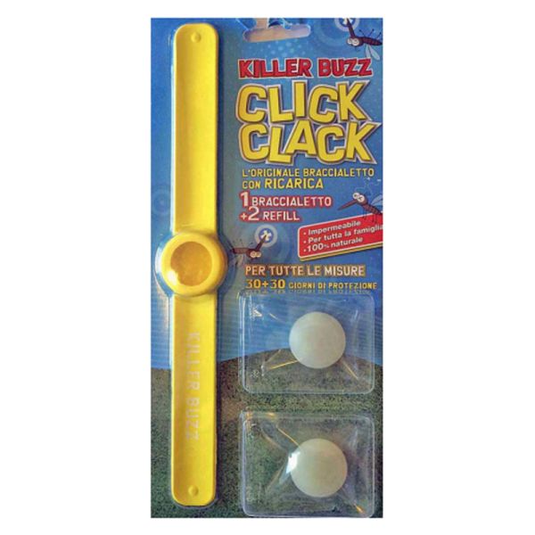KILLER BUZZ CLICK CLACK BRACCIALETTO PER ZANZARE