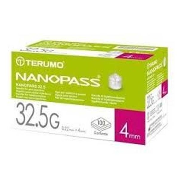 AGO PER PENNA DA INSULINA NANOPASS 32,5 GAUGE LUNGHEZZA 4 MM 100 PEZZI