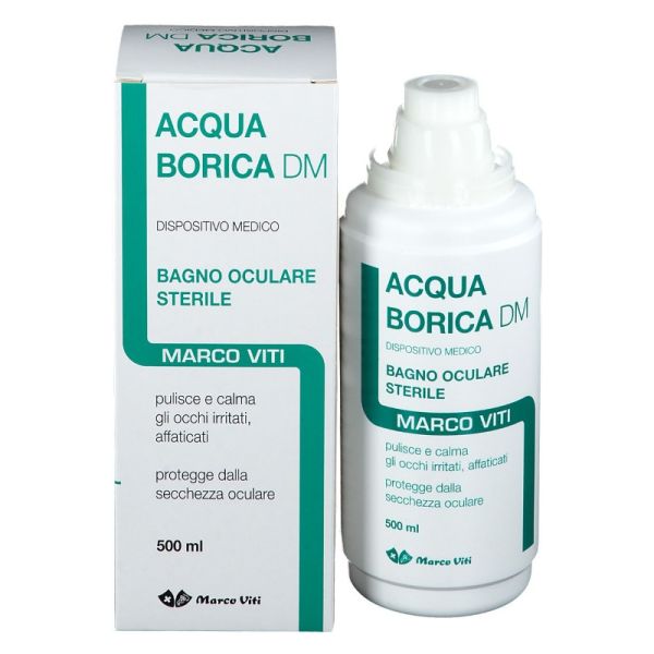 ACQUA BORICA PER BAGNO OCULARE STERILE OCCHI IRRITATI 500 ML