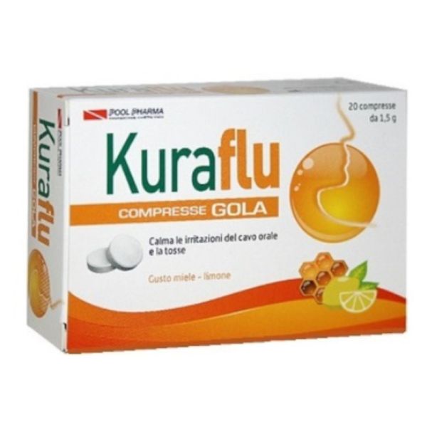 KURAFLU GOLA LIMONE MIELE 20 COMPRESSE