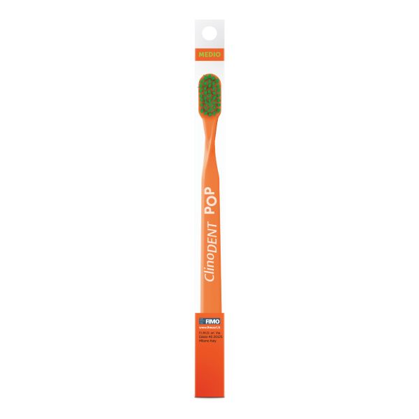 CLINODENT POP ARANCIONE SPAZZOLINO MEDIO