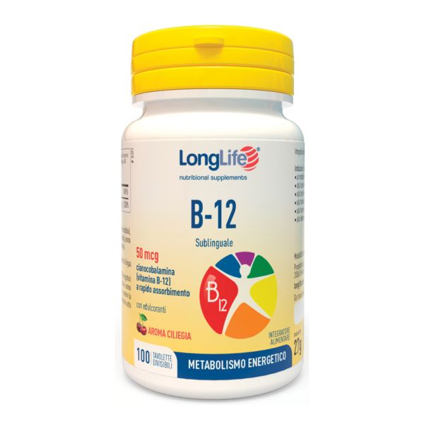 LONGLIFE B12 50MCG SUBLINGUALE 100 TAVOLETTE