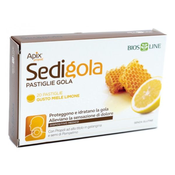 BIOSLINE SEDIGOLA APIX MIELE - LIMONE 20 PASTIGLIE