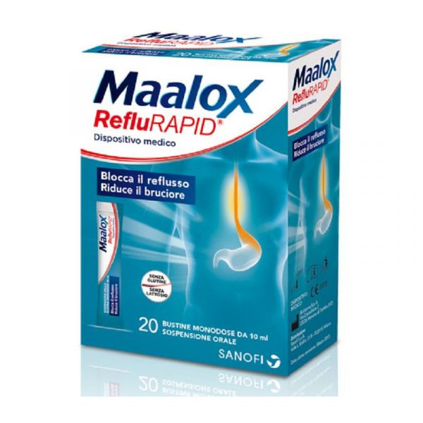 MAALOX REFLURAPID 20 BUSTINE