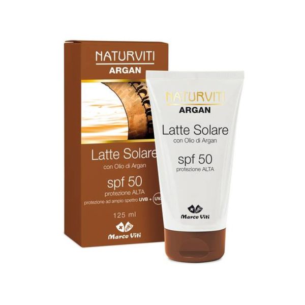 NATURVITI ARGAN LATTE SOLARE SPF50 125 ML