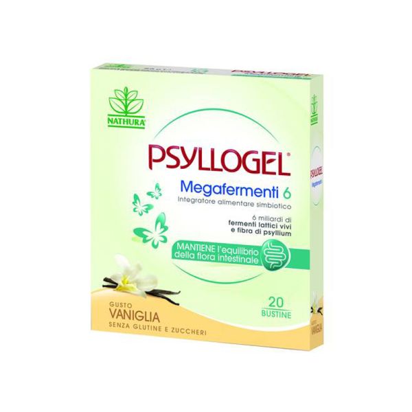PSYLLOGEL MEGAFERMENTI 6 GUSTO VANIGLIA 20 BUSTINE