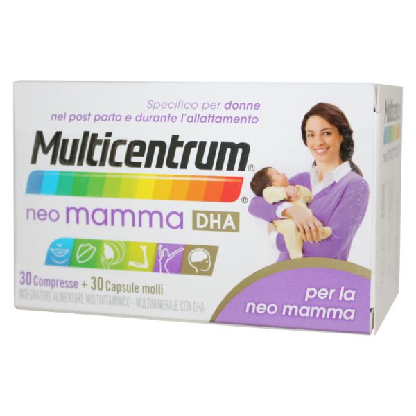 Offerta MULTICENTRUM NEO MAMMA DHA 30 CPR + 30 CPS MOLLI | Econviene.it