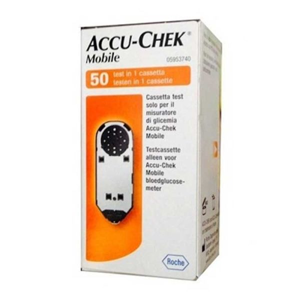 STRISCE MISURAZIONE GLICEMIA ACCU-CHEK MOBILE 50 TEST MIC 2