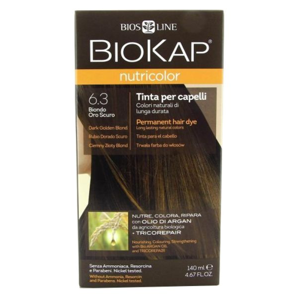 BIOKAP NUTRICOLOR TINTA 6,3 BIONDO ORO SCURO