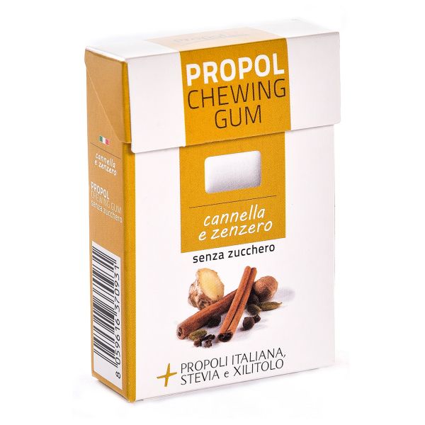 PROPOLIT CHEWING GUM CON PROPOLI, STEVIA, CANNELLA E ZENZERO 25 G
