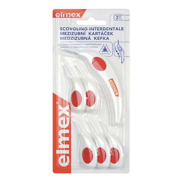 ELMEX INTERDENTAL SCOVOLINO 2MM 6 TESTINE + MANICO