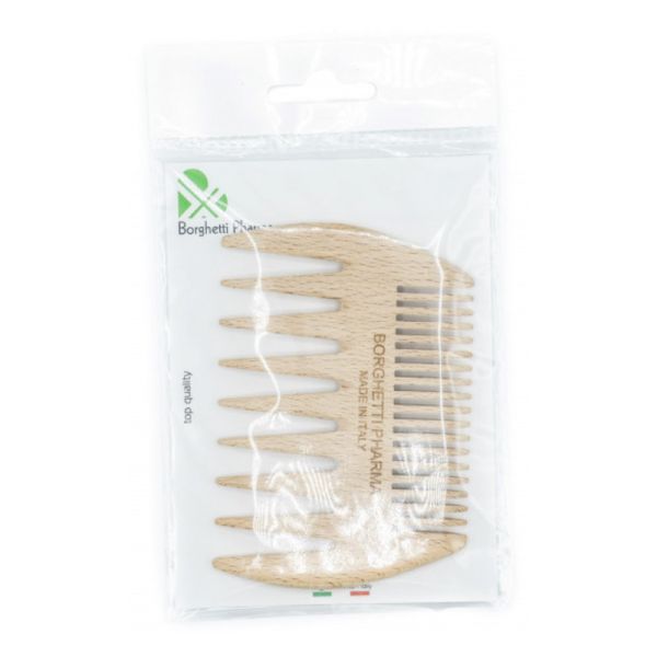 PETTINE LEGNO DOPPIO DENTI RADI/FITTI