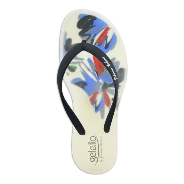 CALZATURA GELATO FLOWER NERO/BIANCO 35/36 1 PAIO