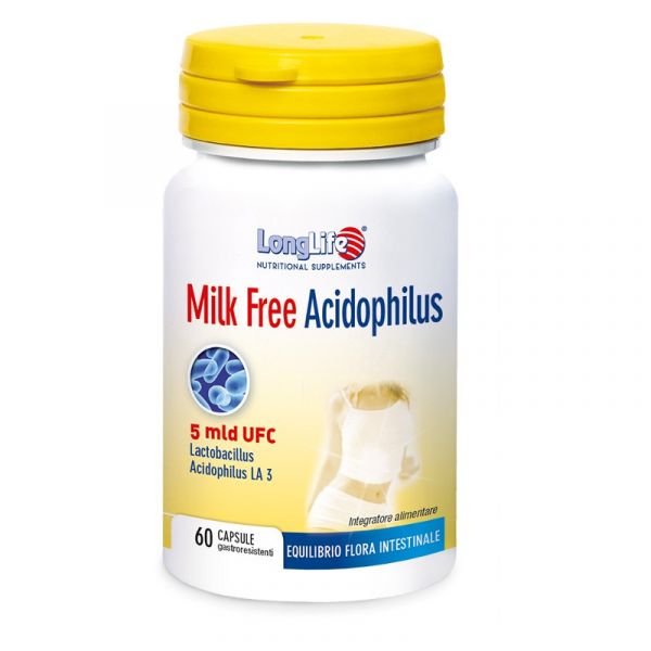 LONGLIFE MILK FREE ACIDOPHILUS 60 CPR