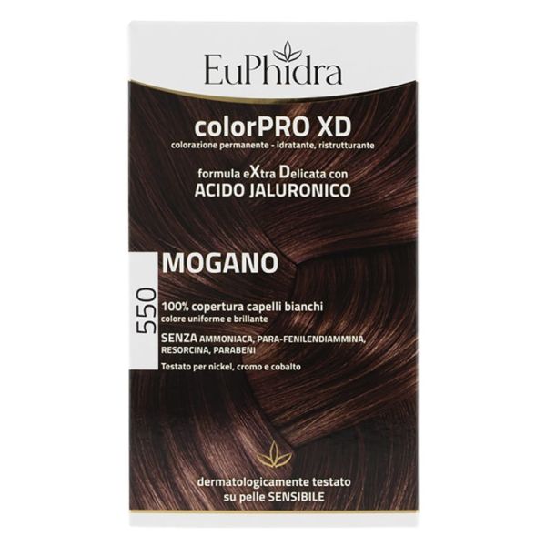 EUPHIDRA COLORPRO XD 550 MOGANO GEL COLORANTE CAPELLI