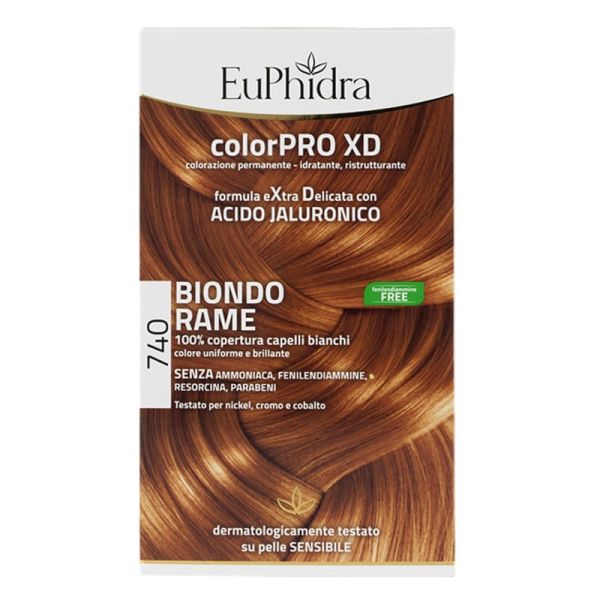 EUPHIDRA COLORPRO XD 740 BIONDO RAME GEL COLORANTE CAPELLI