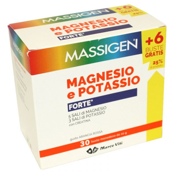 MASSIGEN MAGNESIO POTASSIO FORTE 24BST + 6BST