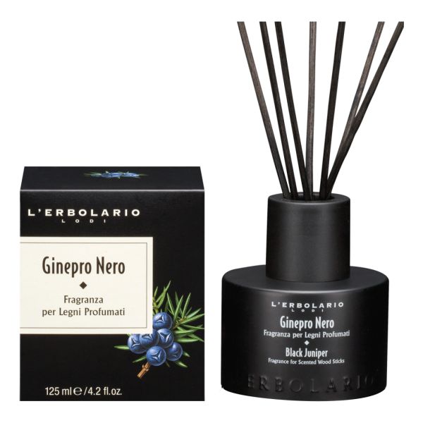 GINEPRO NERO FRAGRANZA LEGNI PROFUMATI CON BASTONCINI
