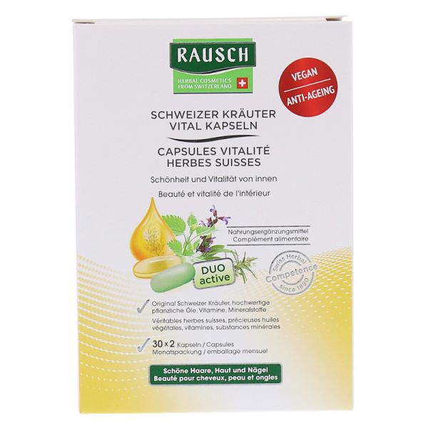 RAUSCH CAPSULE VITALITA' ALLE ERBE SVIZZERE 60 CAPSULE