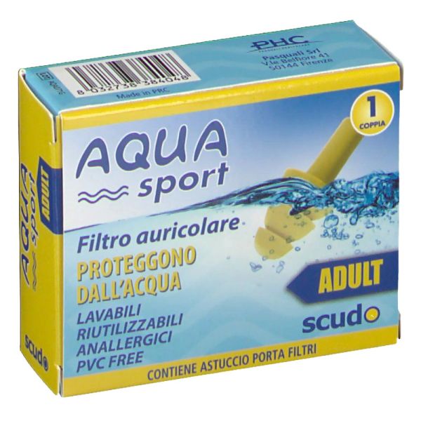 EARPLUG SCUDO AQUASPORT ADULTO 2 PEZZI