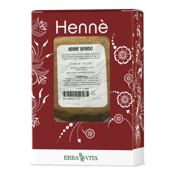 HENNE COLORANTE CAPELLI BIONDO 100 G