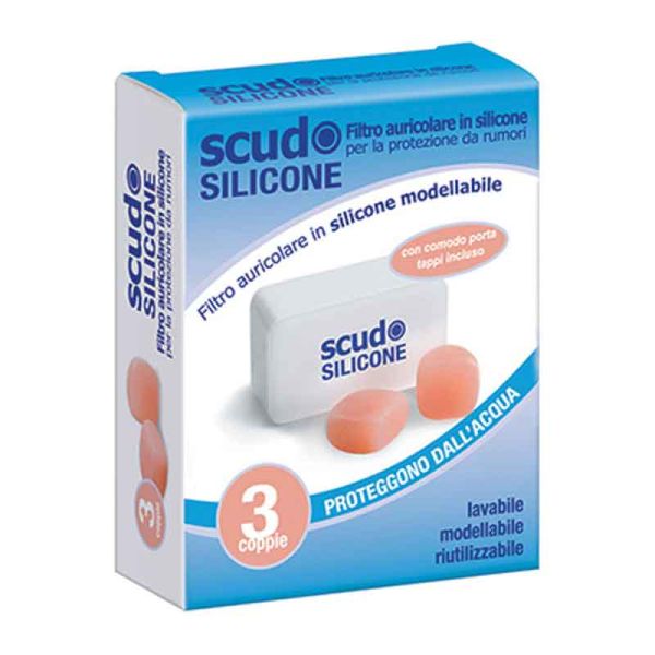 EARPLUG SCUDO TAPPI ARICOLARI SILICONE 3 COPPIE 6 PEZZI