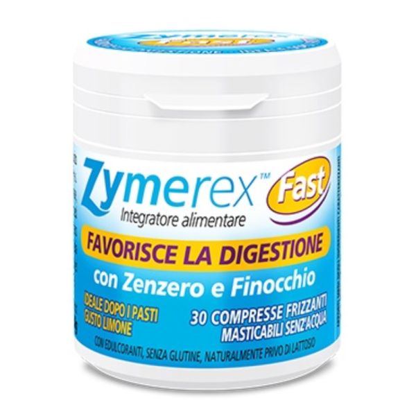 ZYMEREX FAST 30 COMPRESSE MASTICABILI CON ZENZERO E FINOCCHIO GUSTO LIMONE