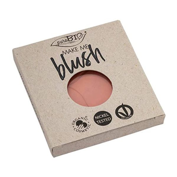 PUROBIO BLUSH COMPATTO ROSA CORALLO MATTE REFILL 02