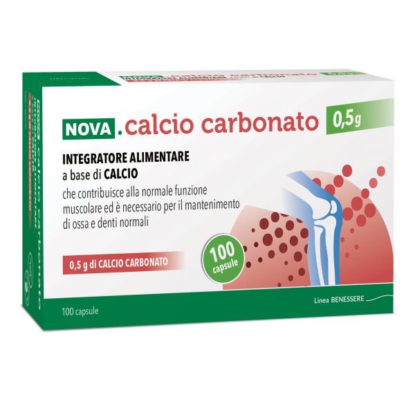 NOVA CALCIO CARBONATO 0,5 G 100 CAPSULE