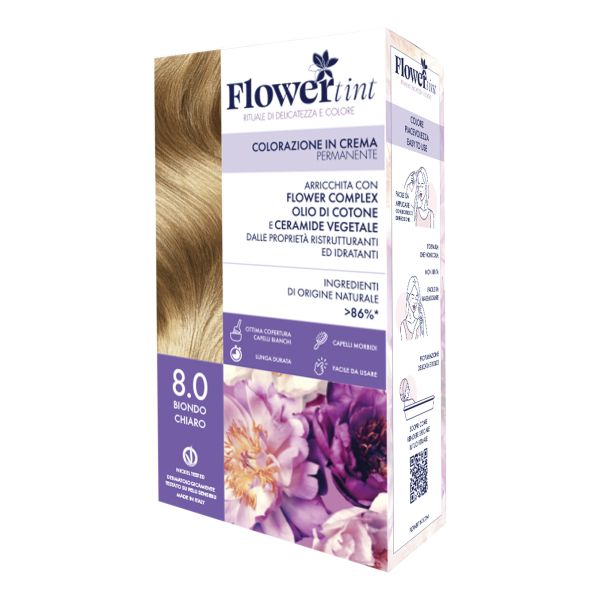 FLOWERTINT COLORAZIONE CREMA 8,0 BIONDO CHIARO