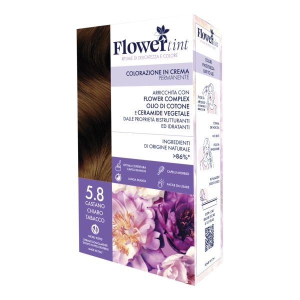 FLOWERTINT COLORAZIONE IN CREMA 5,8 CASTANO CHIARO TABACCO