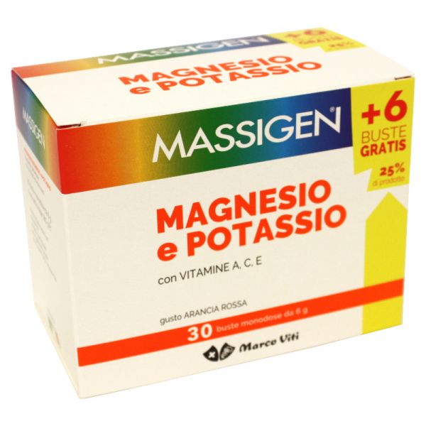 MASSIGEN MAGNESIO POTASSIO 24BST + 6BST